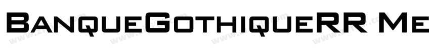 BanqueGothiqueRR Med字体转换